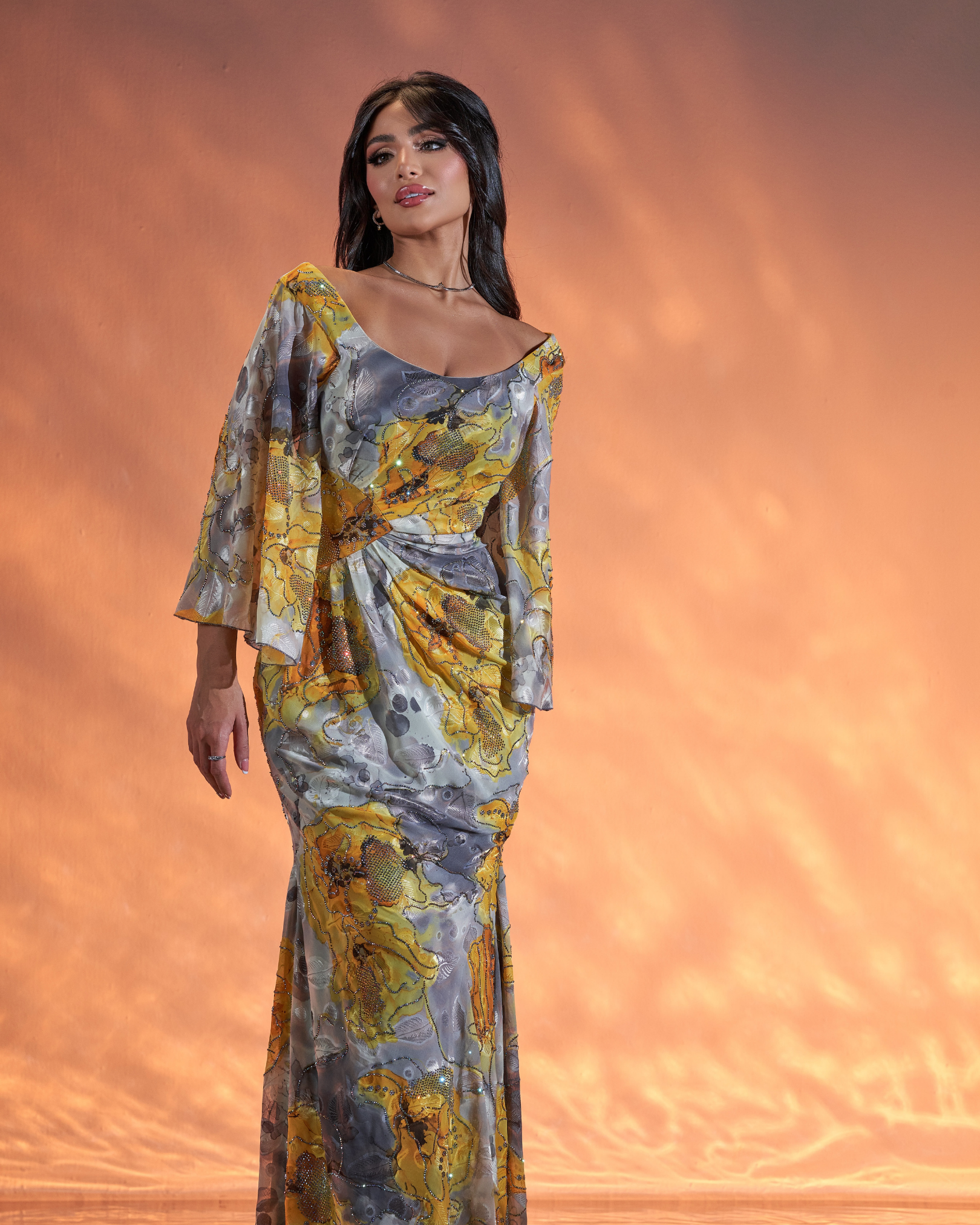 Sunshine Mist Sleeveless Dress – Shorooq Signature